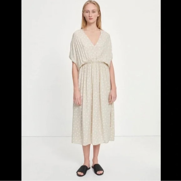 SAMSOE SAMSOE Andina Long Dress in Rice Doodle Dot Size Medium Cottagecore - Picture 12 of 12